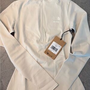 SKIMS X NORTH FACE REFINA LONG SLEEVE TOP IN BONE (S) NWT
